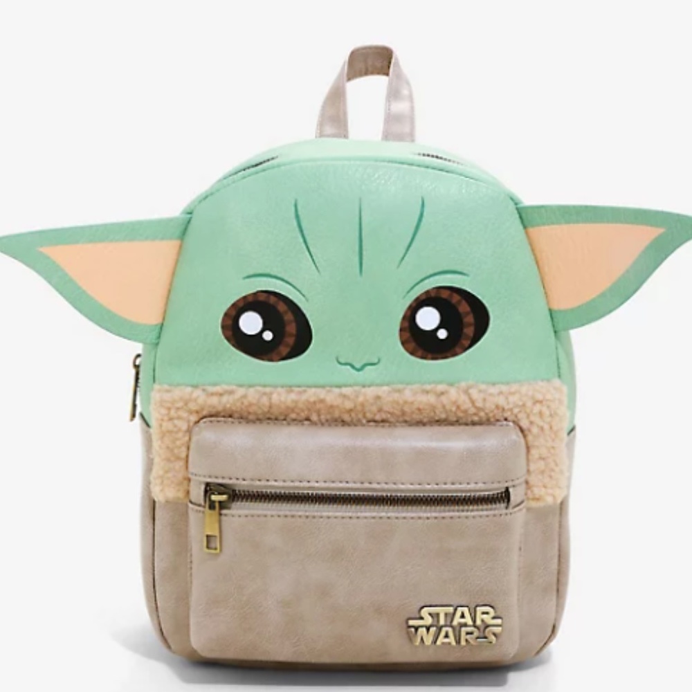 Star Wars The Mandalorian The Child Grogu Figural Mini Backpack - Used